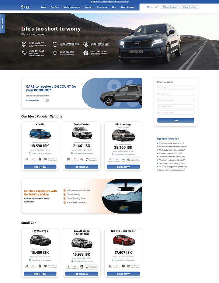 Blue Car Rental